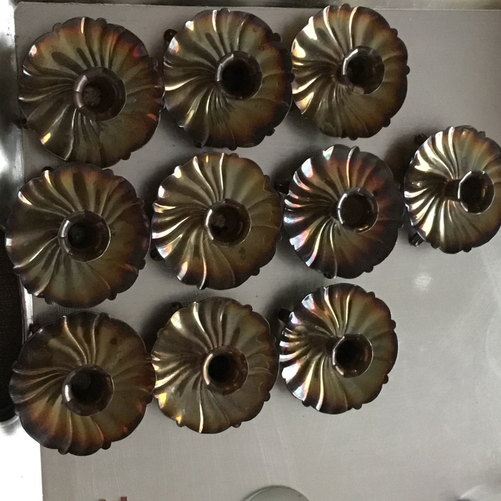Vintage Brass Candle Holders